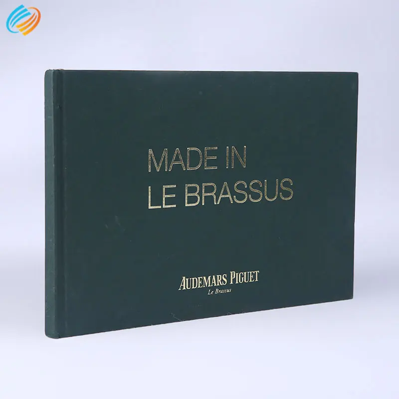 Customized Sewn Binding Imitation Leather Cover A4 Hardcover Books Printing