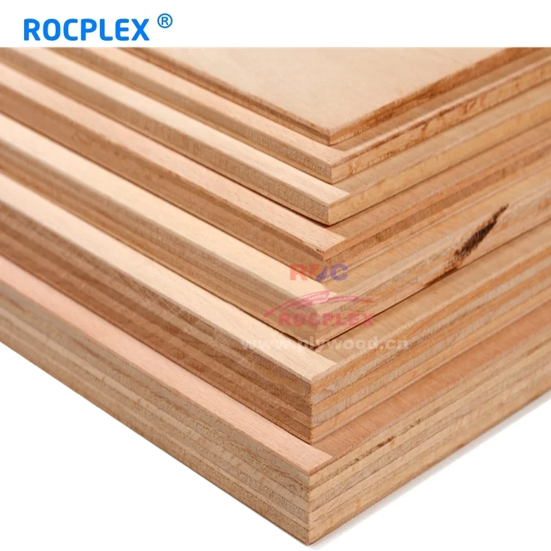 
12mm poplar core Okoume faced commercial plywood, Linyi wood board prices 