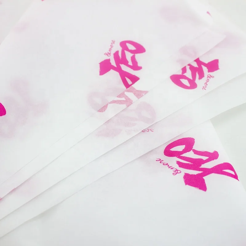 
Custom Pink Logo Printing White Tissue Wrapping Paper For Clothes,Shoes Packaging 