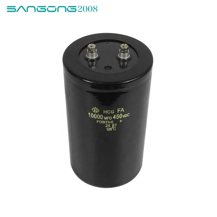 Screw Terminal Aluminum Electrolytic Capacitor 10000uF 450V 90*160mm