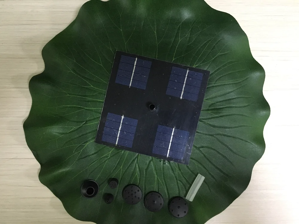 
Lotus Leaf Solar Power Fountain Close To Nature solar floating fountain with Lotus leaf for garden decorate 