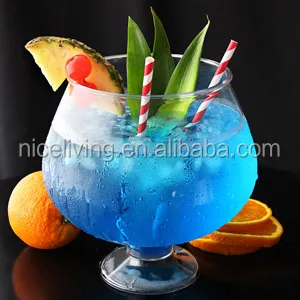 
Plastic Footed Cocktail Fish Bowl 