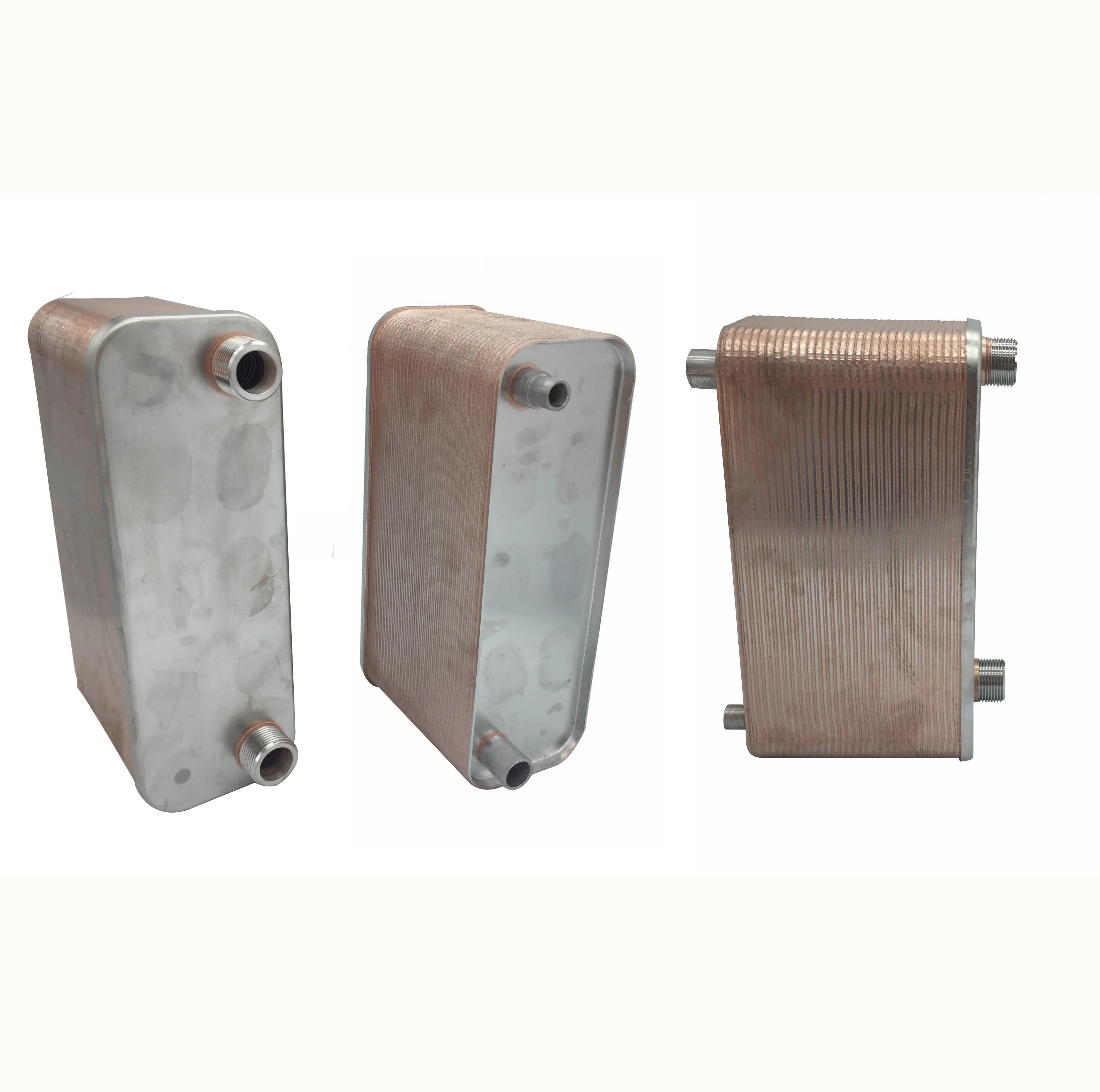 
Hot-sale and new designed Nickel Brazed Plate Heat Exchanger for Condenser Stainless Steel Plates B3-26 Series 