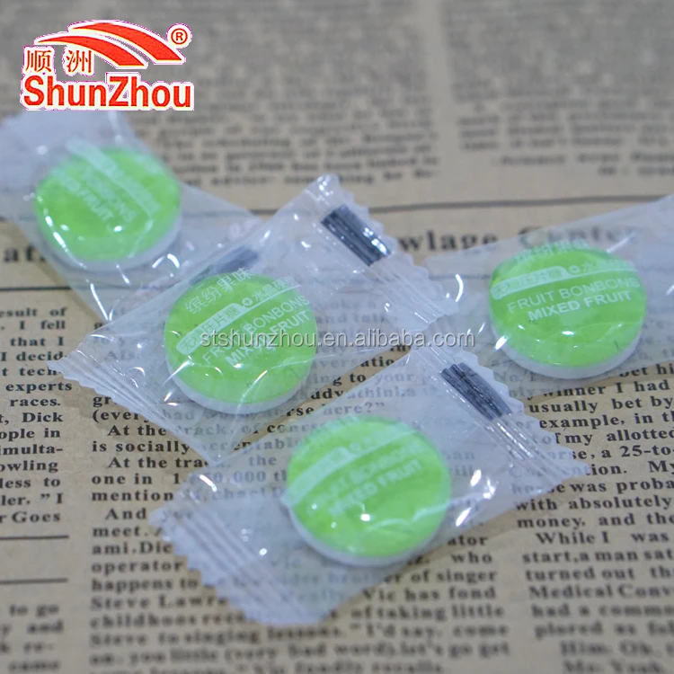 
halal fruity transparent hard candy sour xylitol sugar free press candy 