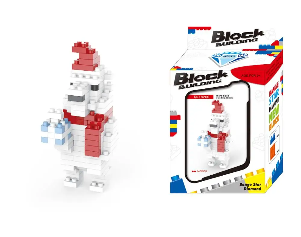 OP-R Banggebao miniature diamond small particles plastic creative puzzle DIY spell inserted toys Christmas series