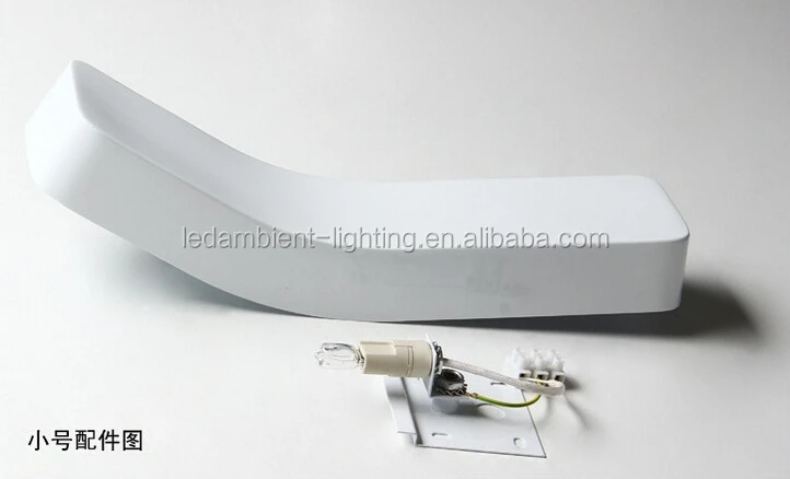 Indoor modern simple design black or white electrical wall light fitting 5w*LED up down light wall scone decorative