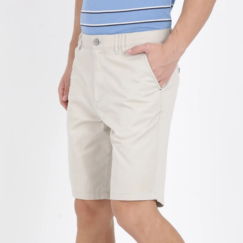 Mens cotton spandex twill fabric golf sports shorts