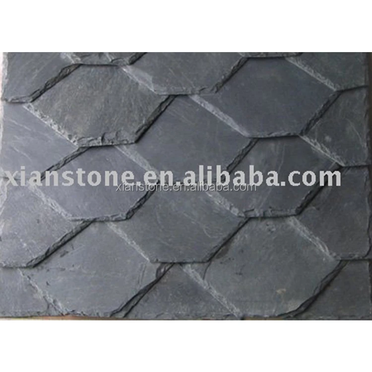 Современный и традиционный дизайн натуральная шиферная черепица темно-серые квадратные плитки для использования дома на открытом воздухе прямые продажи с