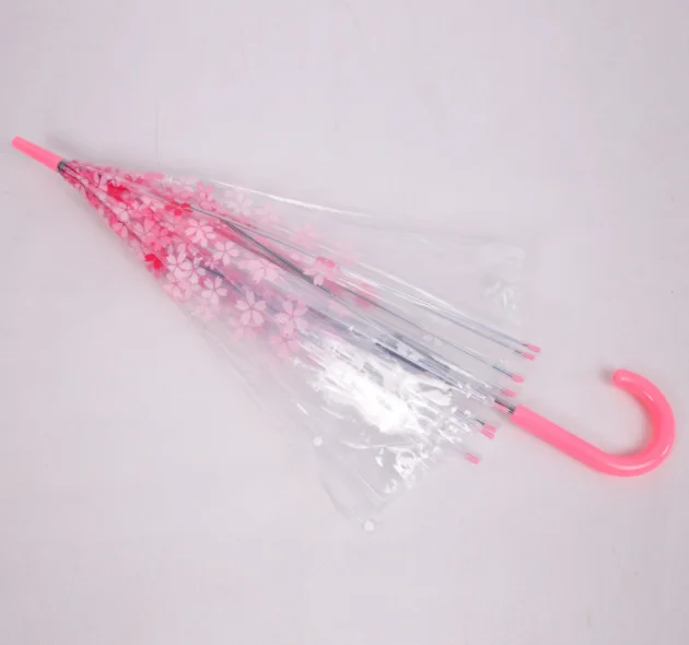 ladies transparent apollo  cherry printing umbrella