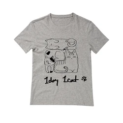 Custom Design White custom O-Neck Short Sleeve print t shirt men cotton