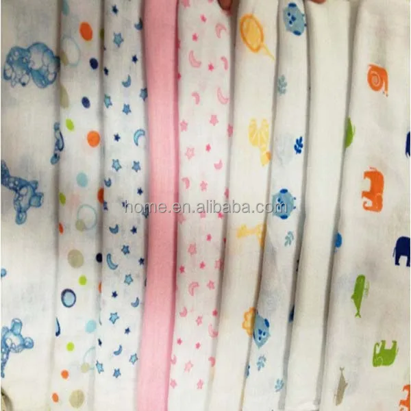 Cotton Bamboo Muslin Cloth Diaper in Various Colors