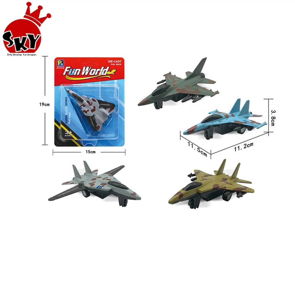 Hot Sale 1:64 Slide Fighter Jet Toy Military Diecast Models for Kids