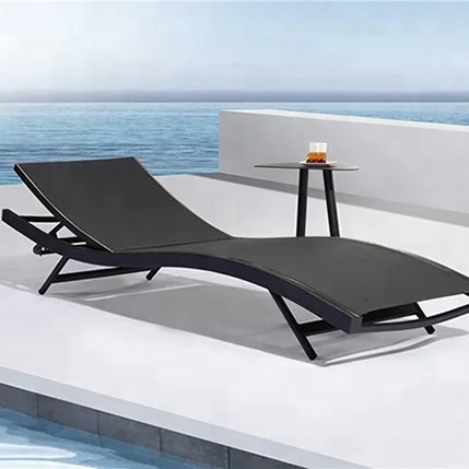 
mesh lounge chair outdoor furniture swimming pool sun bed 