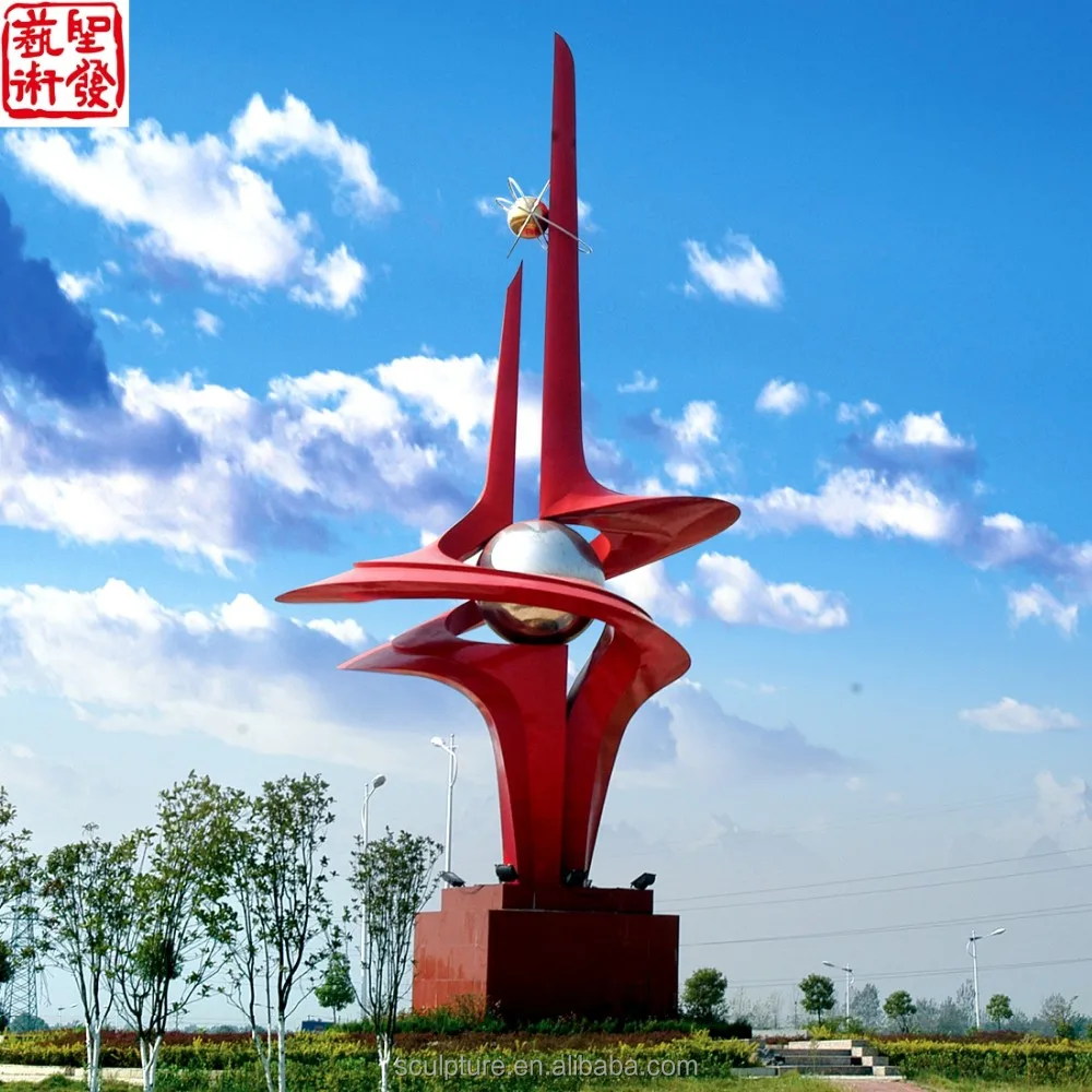 
2017 popular large steel sculpture kinetic sculpture 