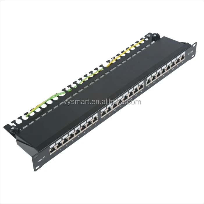 Горячая Распродажа экранированная патч-панель RJ45 1U Cat6 ftp 24
