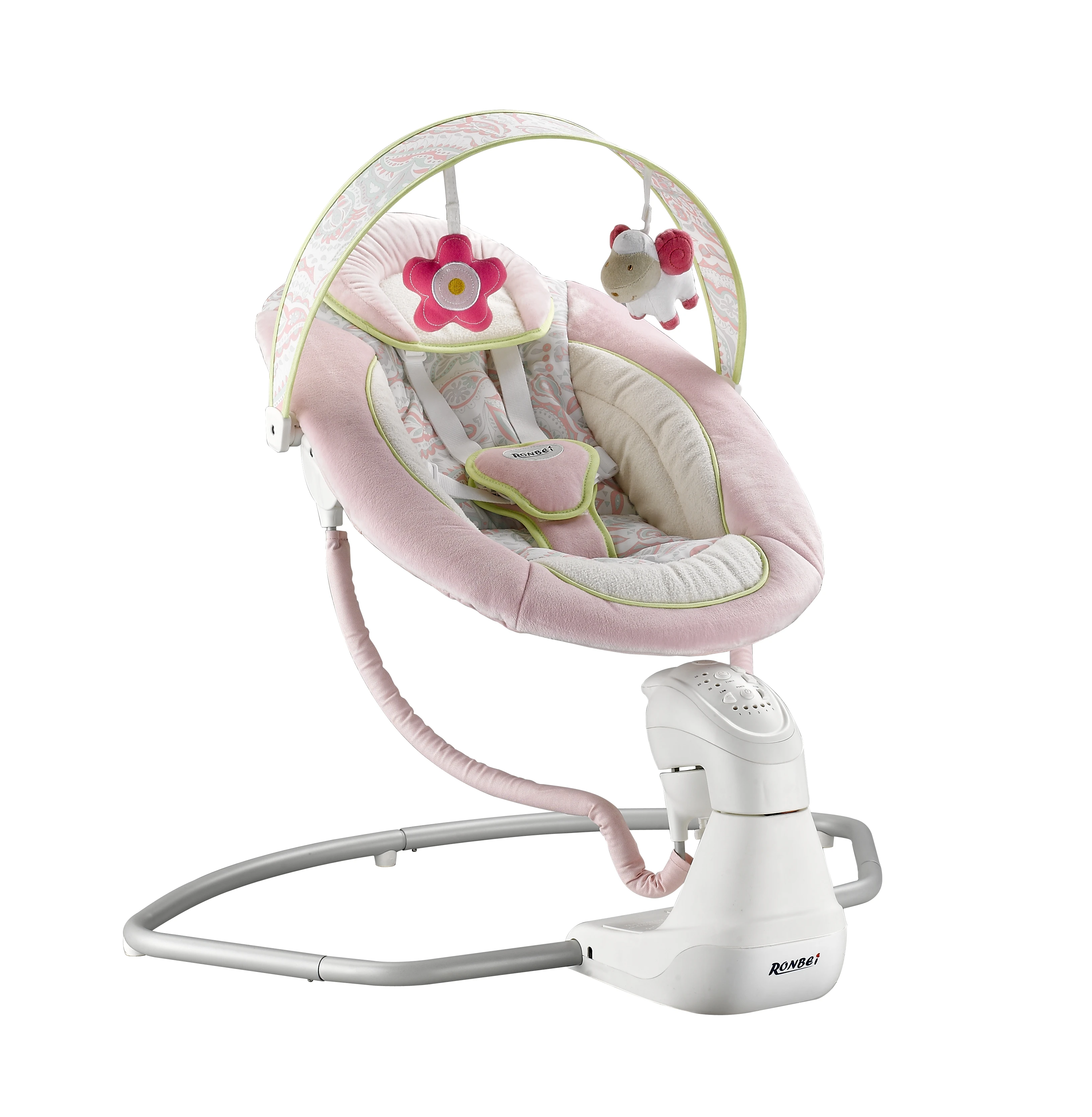 Adjustable safety multi-function lovely baby bouncer and rocker