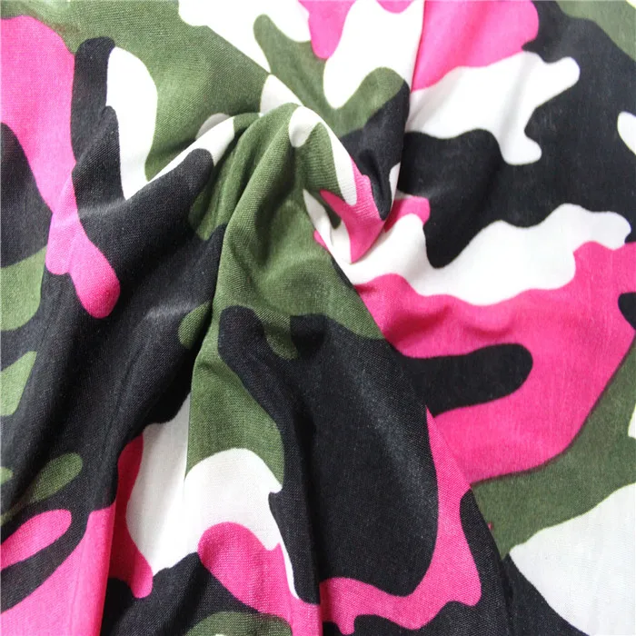 New 2018 keqiao camouflage basketball print jersey knit fabric single Jersey