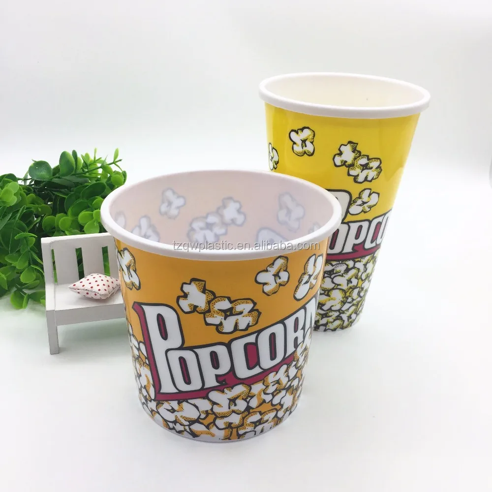 Лидер продаж, круглый пластиковый ковш для попкорна 1200 мл, оптовая продажа