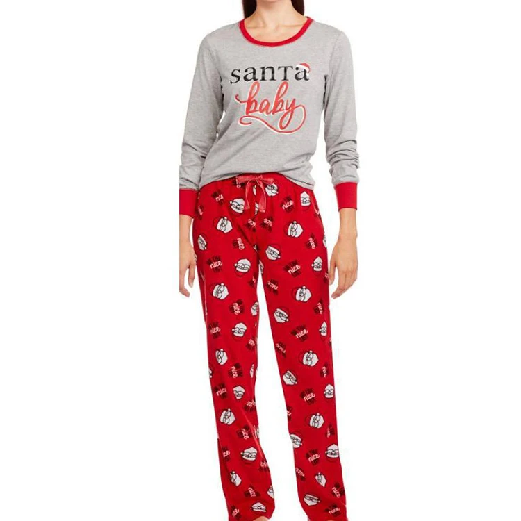 
Family Christmas Pajamas Sleepwear Long Sleeve family matching clothing set Homewear Pajamas Men Women Kids Baby Family 