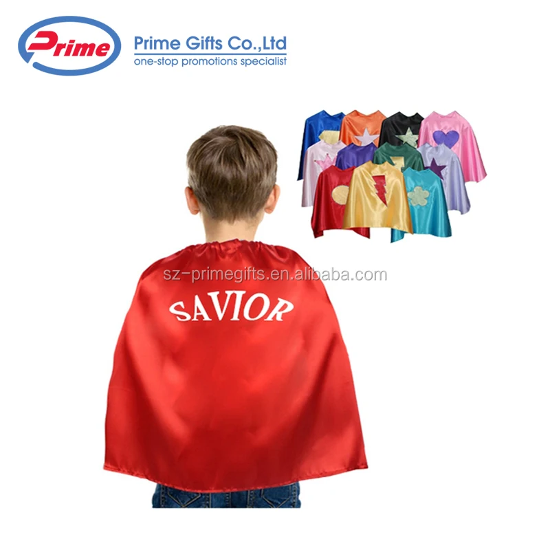 High Quality Custom Logo Printed Superhero Capes for Kids