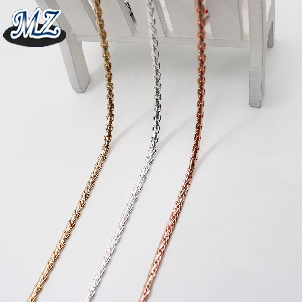Raw copper brass mesh chains for body jewelry making