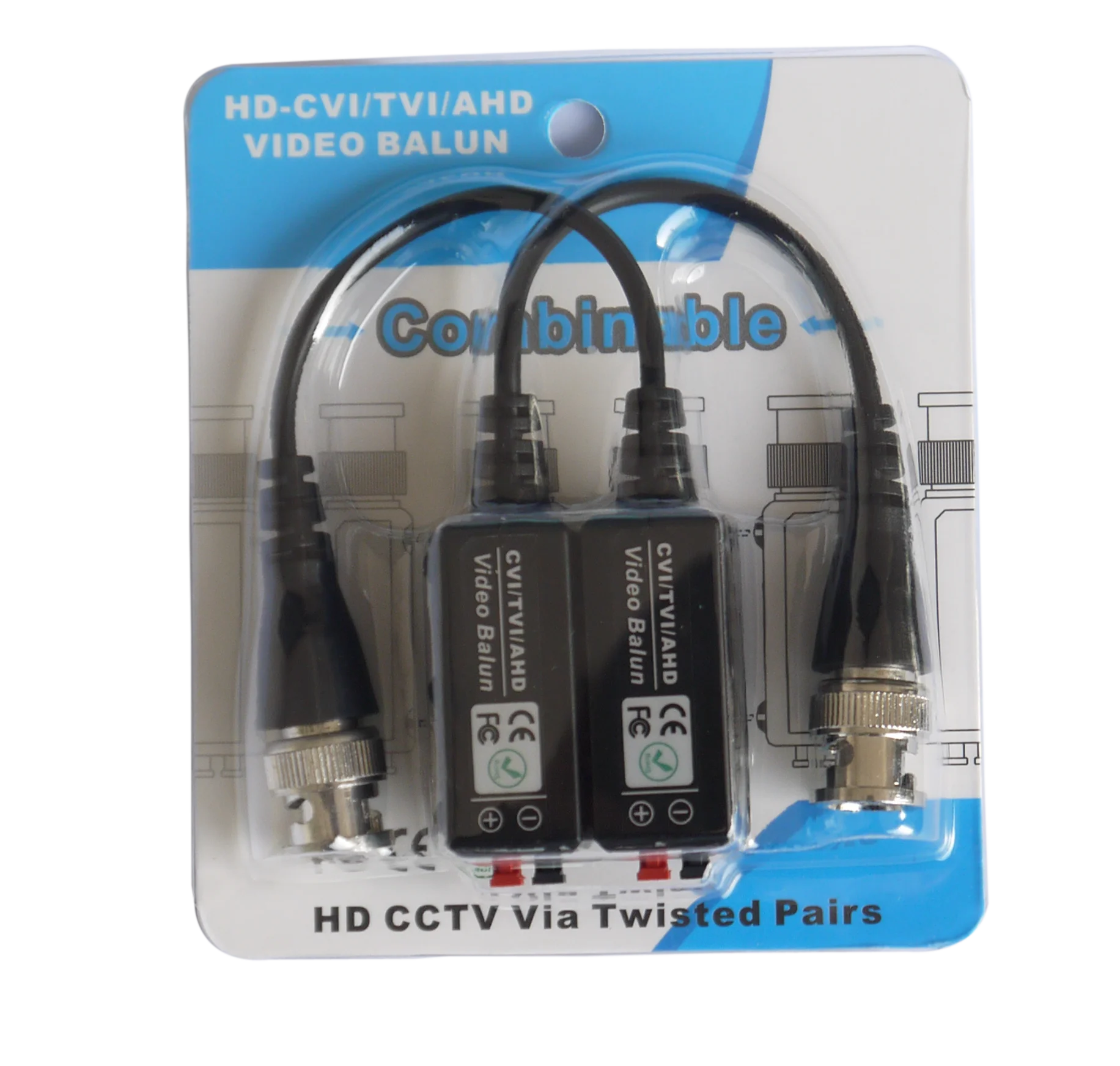 
CCTV accessories upt video balun , 75 ohm to 120 ohm balun converter 