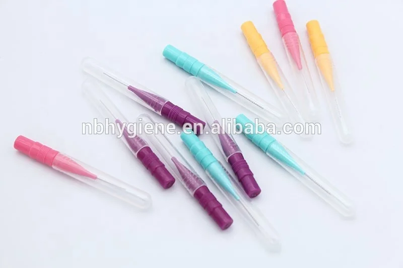 Зубная щетка IDB01-2Dental care, межзубная щетка, Ортодонтическая проволочная щетка, зубная щетка для ухода за полостью рта, 0,6 мм/0,7 мм/0,8 мм/1,0 мм