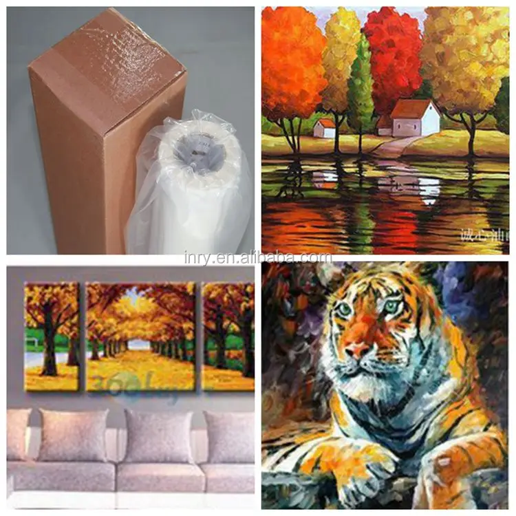 Водонепроницаемый холст художника, яркая белая эко-растворимая Глянцевая струйная ткань, 380 г/м2