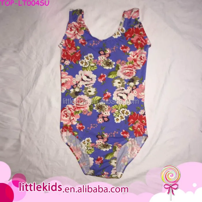 Baby Girl Leo Solid White Cotton Spandex Blend Gymnastic Leotard Kids Tank Ballet Leotards Wholesale