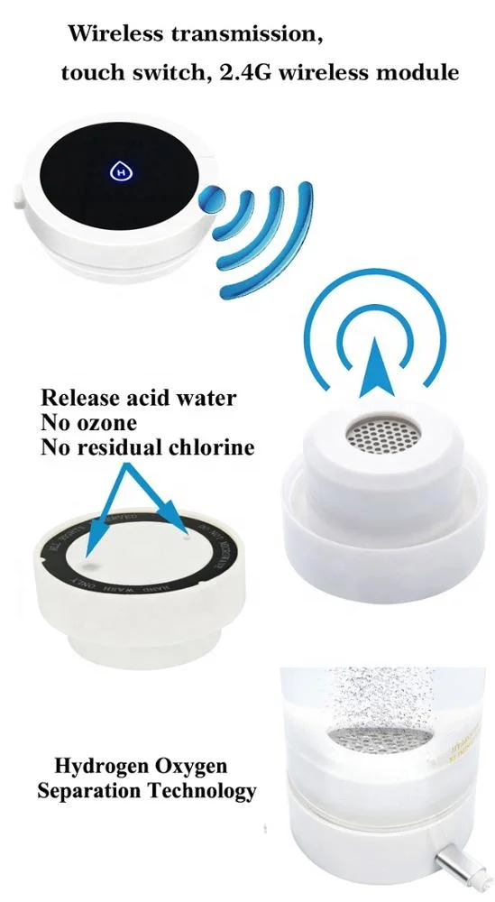 2.4G Wireless Transmission Touch Button USB Charge Hydrogen Water Bottle Alkaline Ionized Antioxidant Eliminate Free Radicals