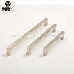 classic stainless steel square furniture hardware gold plated file door pulls kitchen drawer cabinet handles