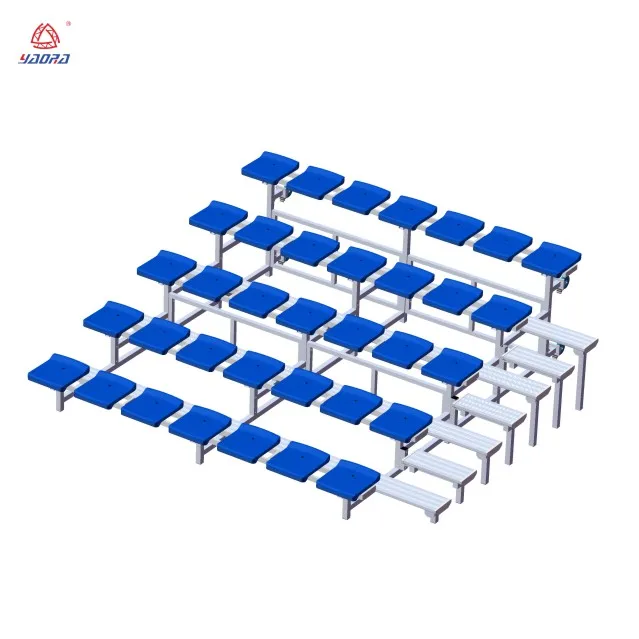 Football soccer stadium seat stadium seating chairs plastic bleacher seats outdoor indoor aluminum sports gym layher grandstand