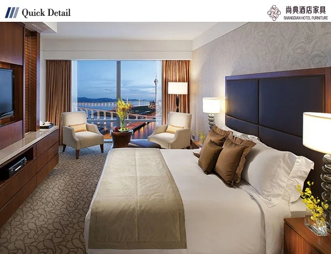 
Foshan Factory Guangzhou Hotel Furniture For Master-Bedroom JD-KF-015 