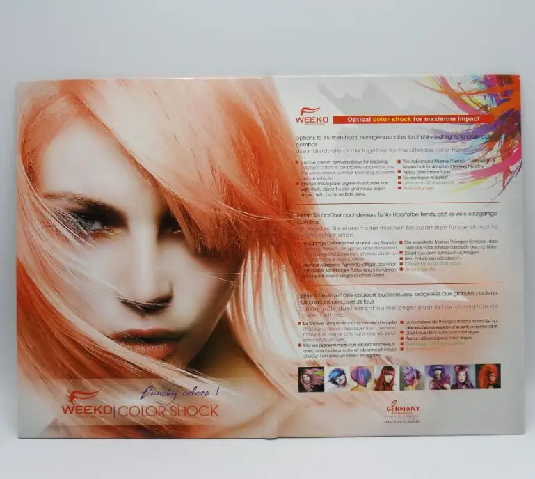 Hair Color- BEAUTY 2020 2020 Cosmoprof Hair Album HOT HOT SALON HOT BEST Hand made Catalogue for Salon Hair Dye with hair Swatches, OEM/ODM