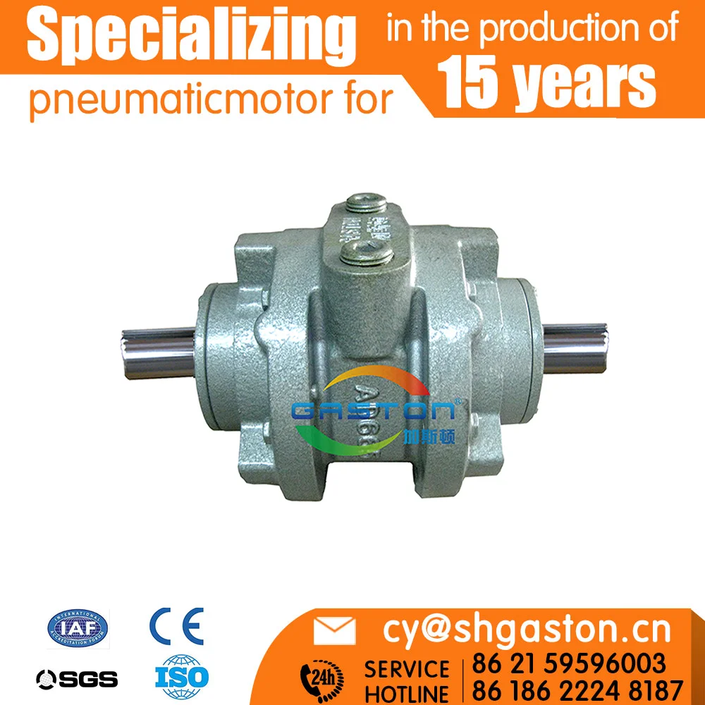 China Cheapest Flange Mounting Compressed Cast Iron Rotary Air Motor Gast Equivalent Motor Model vane air motor
