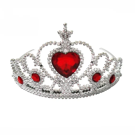 Christmas Gift Colorful Girls Heart-Shaped  Rhinestone  Princess Crown