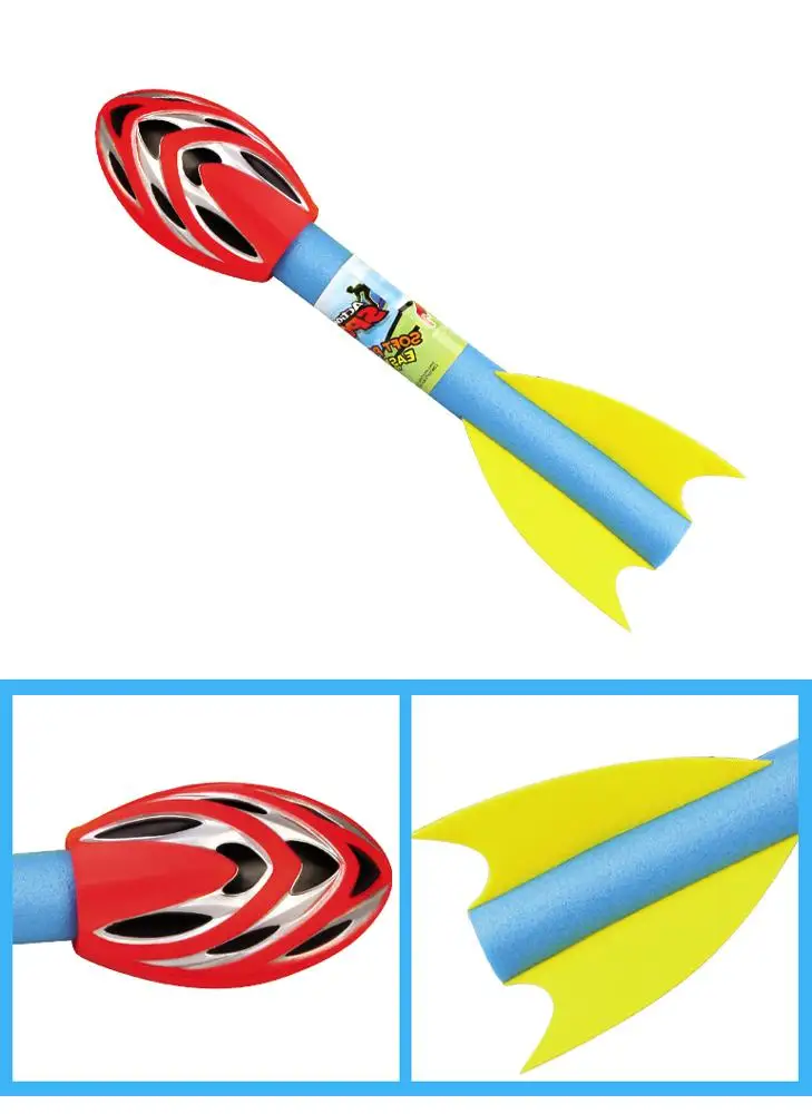 Shooting eva launcher toys finger foam rocket