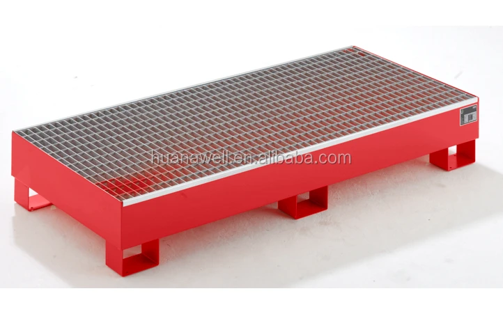 Oil drums Spill Containment Pallet, spill pallet for 200L drums, galvanized spill pallets