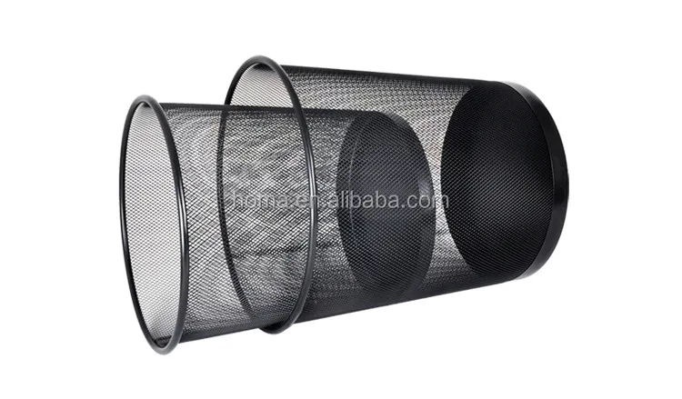 Office metal mesh waste bin