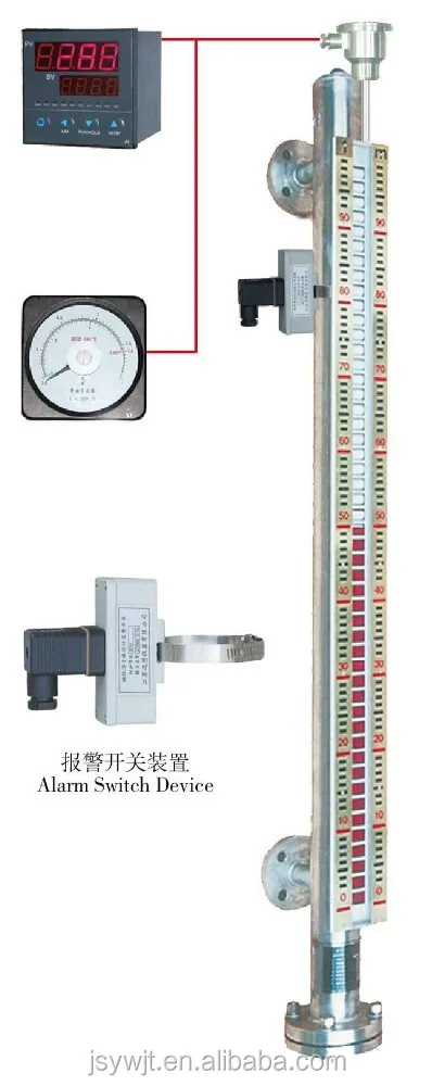 UHZ-511Z Magnetic float type level gauge with optional alarm switch/display/level transmitter