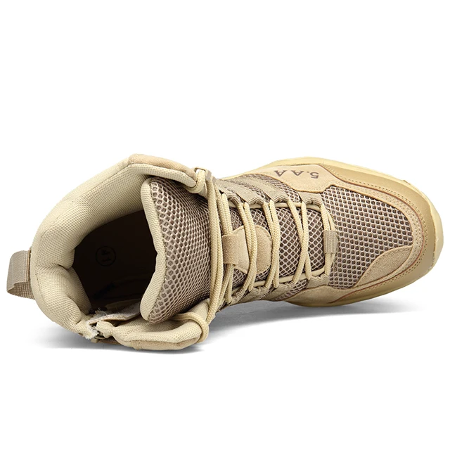 
Mens Army Military Desert Boots Tactical Combat Boots Non-Slip Breathable Shoes for Outdoor Hiking Walking Footwear 