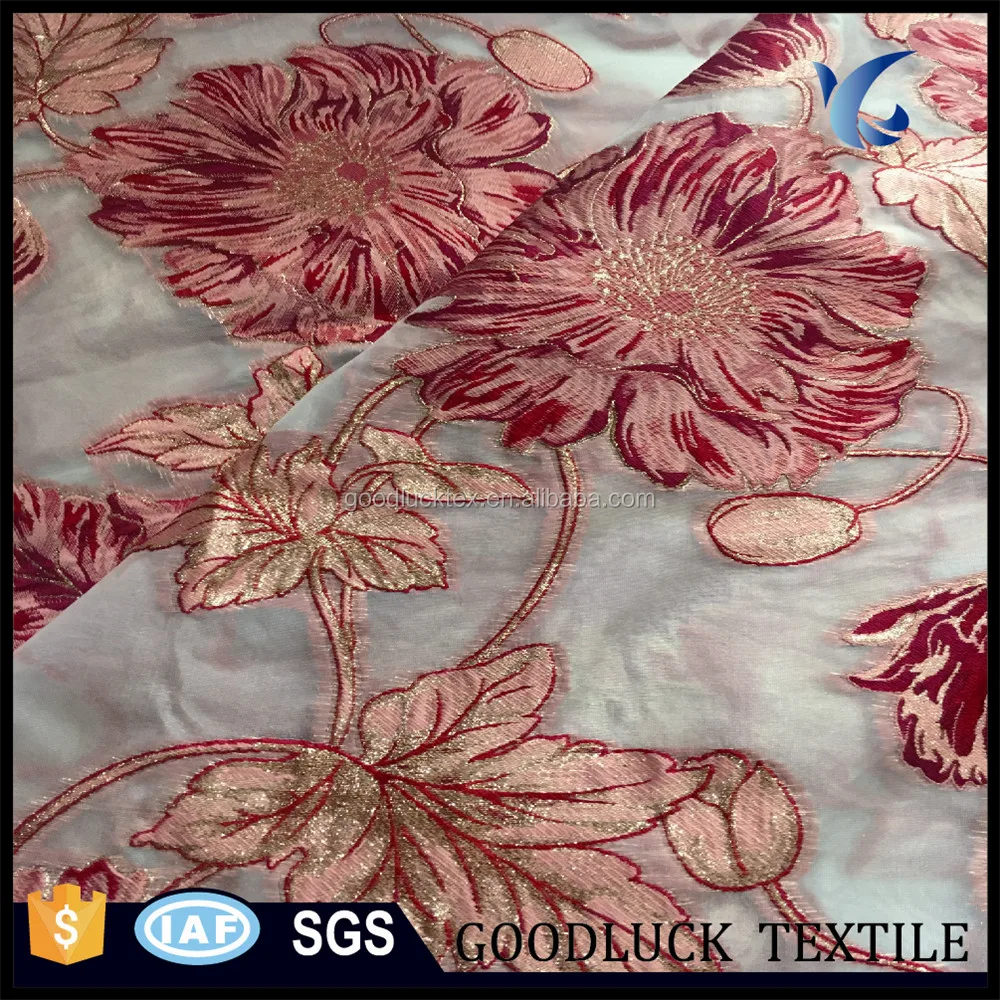 Professional Manufacturer Polyester Fabric Brocade