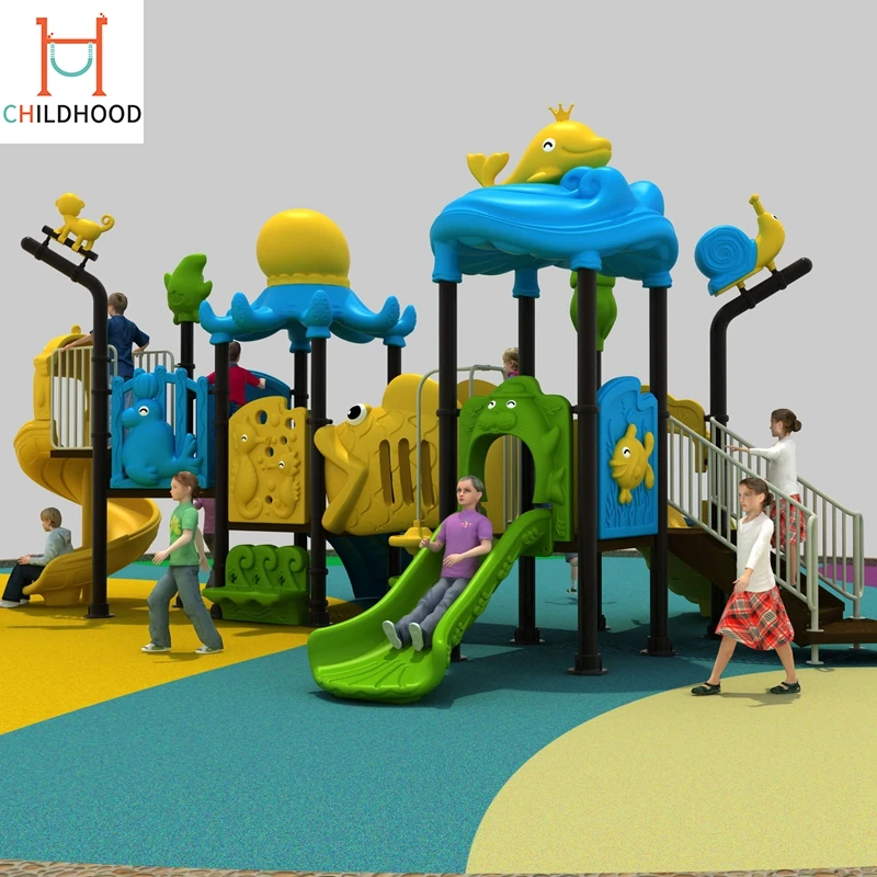 
Professional manufacture park outdoor slide playground equipment 