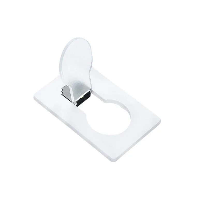 Portable Mini Pocket LED Credit Card Light Plastic Key Chain