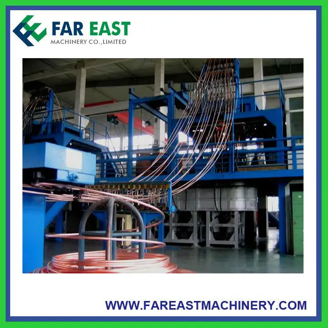 Upward copper continuous casting machine CCM Upcasting machine for copper wire