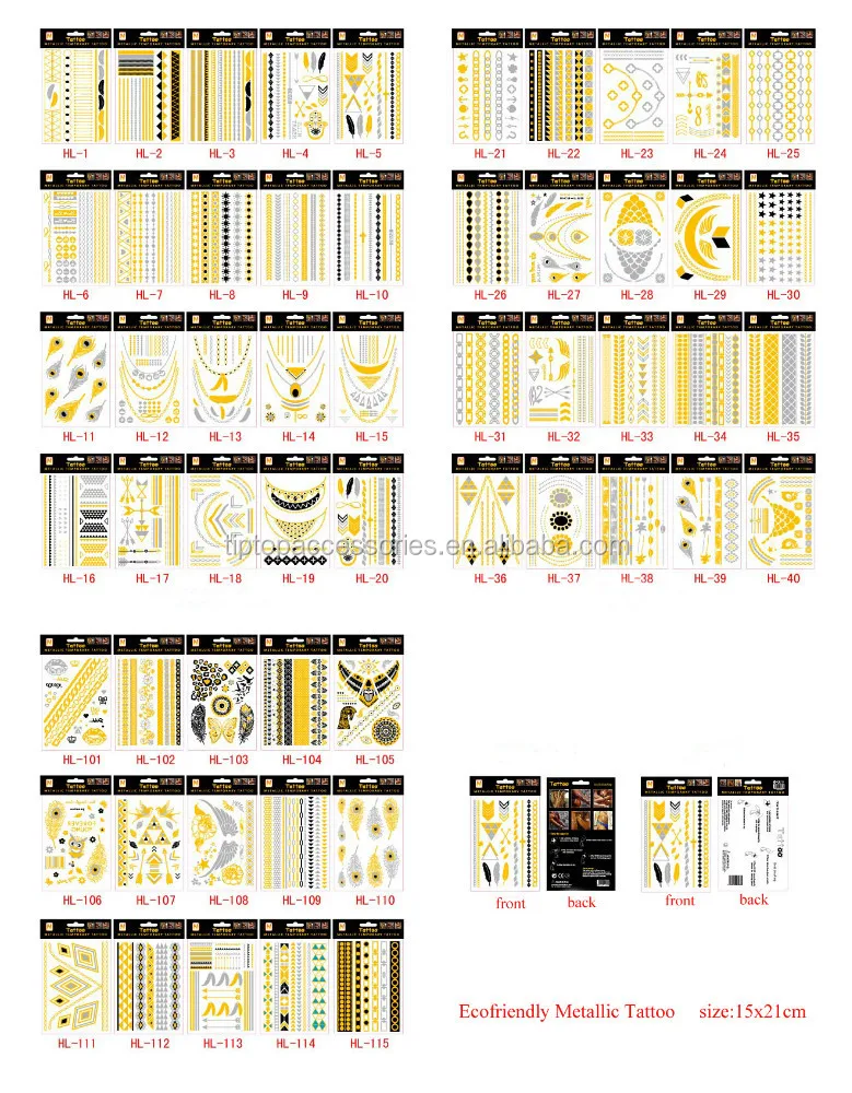 
Christmas gifts Temporary Tattoo Bracelet Stickers Body Jewlery Stickers 