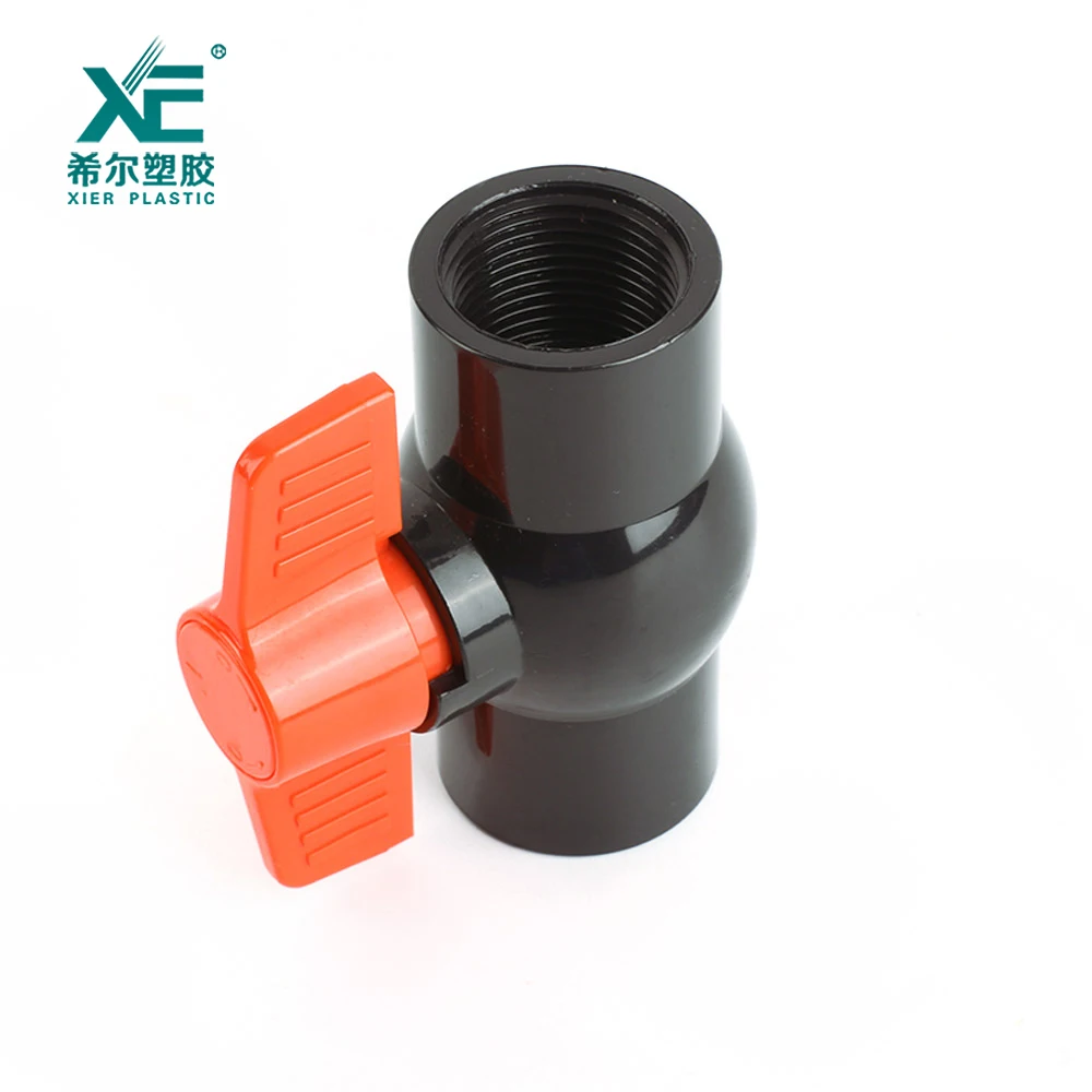 Best selling good price butterfly handle pvc compact ball valve