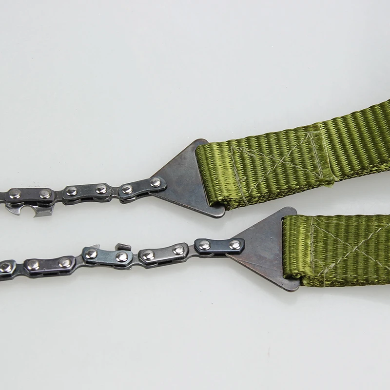 24inch Hand Saw Green Nylon Handles Portable Saw Chain for Camping