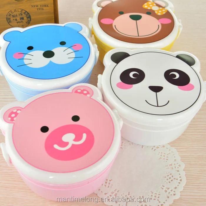 Cute Japanese Animal Cartoon Insulated Lunch Box Food Warmer Kids