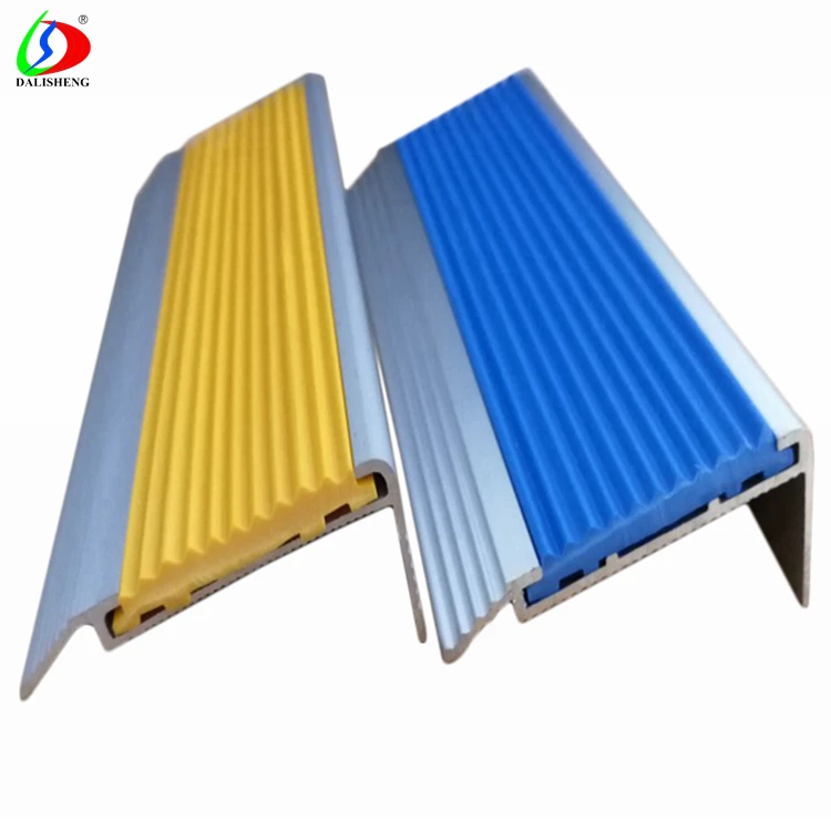 
Various Colour Aluminum+PVC Insert Stair Part Bullnose with Step 